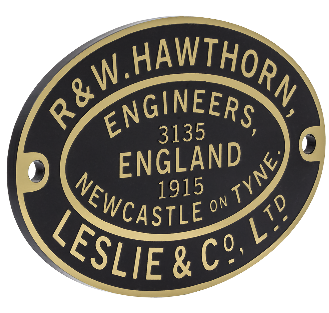 Hawthorn Leslie Worksplate Third Size Replica – 3135 Invincible