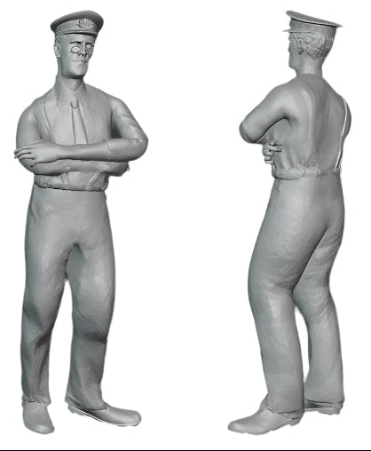 'William Porter' (Will Hay) Model Railway Figure - Oh Mr. Porter - Arms Folded