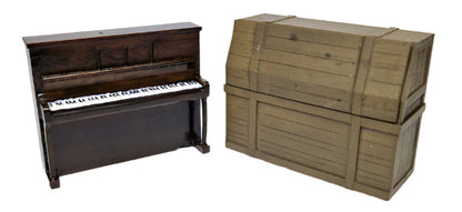 Music Box - Piano & Crate Scale Model - Model Railway/Diorama