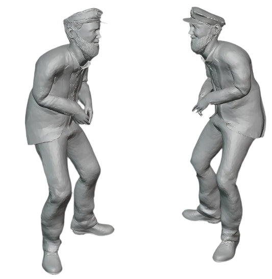 'Harbottle' (Moore Marriott) Model Railway Figure - Oh Mr Porter - Idle