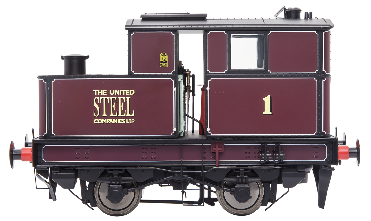 Sentinel Y1/Y3 United Steel No 1 Steam Locomotive - DCC Fitted