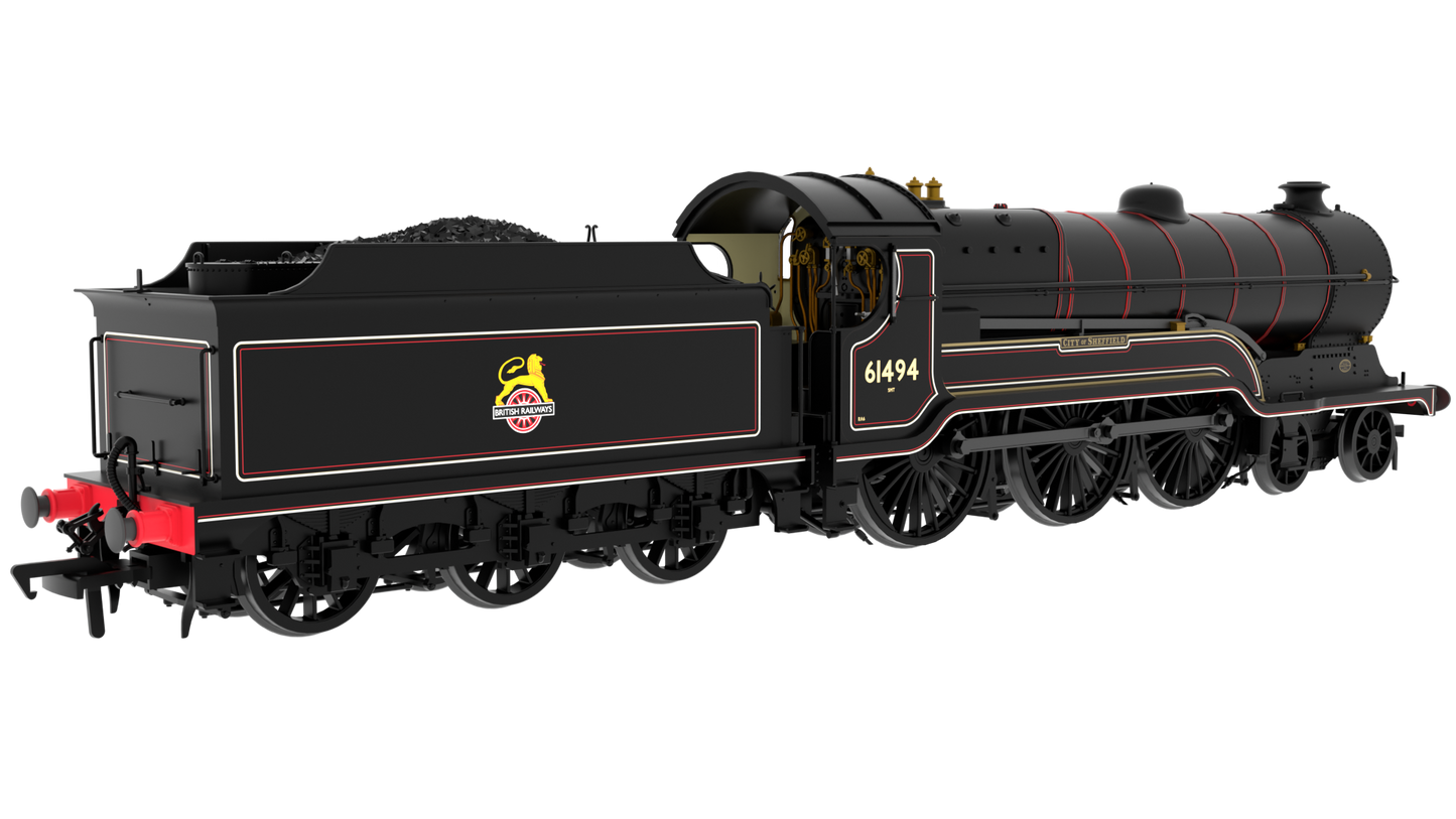 812009 LNER B2 Class 4-6-0 No.61494 'City of Sheffield' - 'What-If' BR Early Crest Lined Black  Steam Locomotive