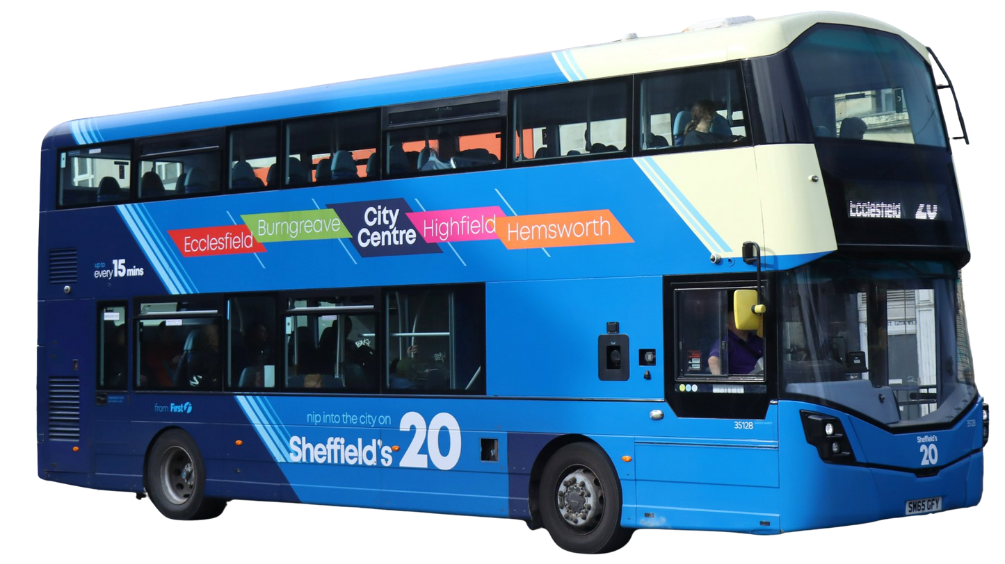 MBC3001 Wrightbus Streetdeck First Bus South Yorkshire 'Sheffield's 20' SM65 GFY