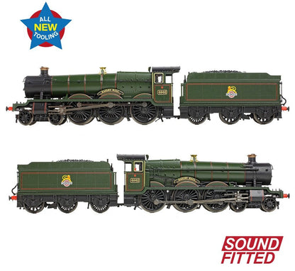 GWR 49XX 'Hall' 4962 'Ragley Hall' BR Lined Green (Early Emblem) Steam Locomotive - DCC Sound