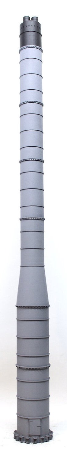 Industrial Factory Chimney - Flanged Base - TALL 430mm