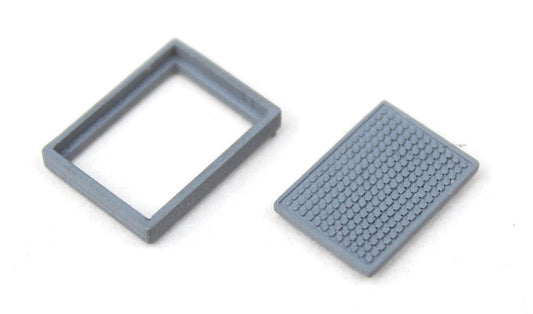BS5105 Rectangle Manholes - UNPAINTED - Pack of 10