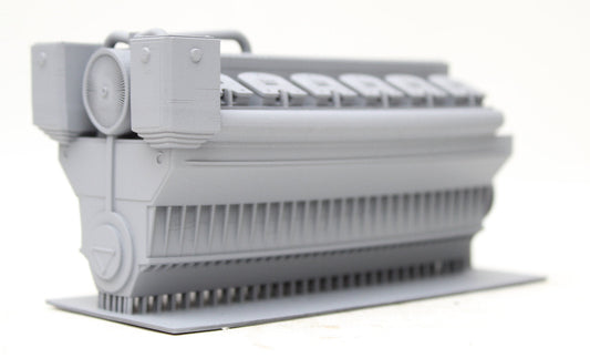 BS2023 MAN B&W Heavy Diesel Power Plant Engine - UNPAINTED