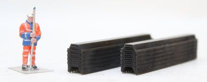 Sheet Pile Small Stacks - UNPAINTED - Pack of 2 1:76 OO Gauge