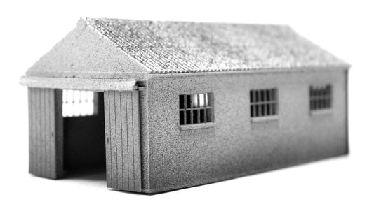 BS8032 Concrete Workshop Garage Peaked Roof - End Doors - UNPAINTED