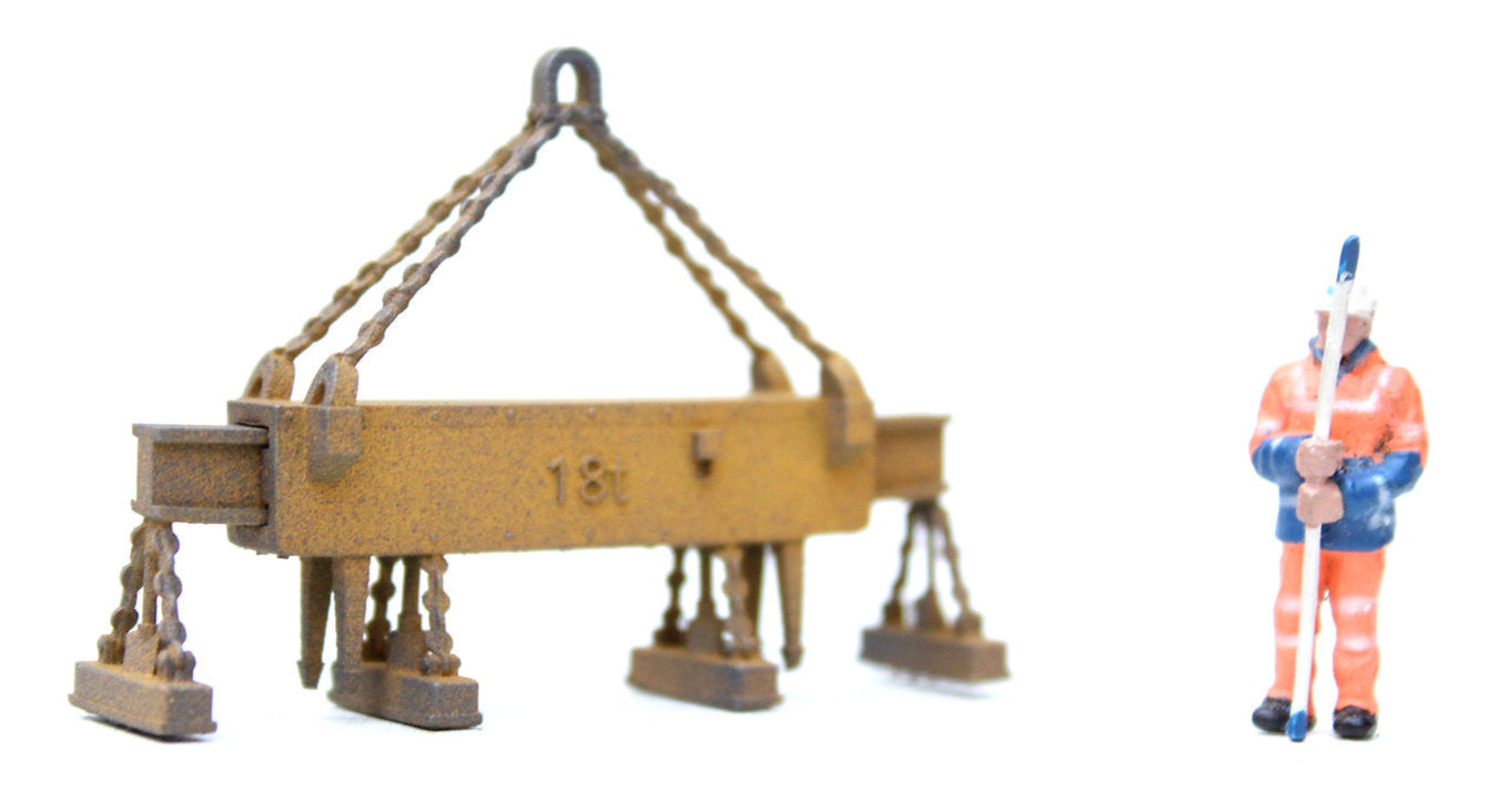 Plate Lift Electromagnet Crane Attachment PAINTED - 1:76 OO Gauge