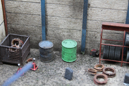 Dented Oil Drums - OPEN - MIXED COLOURS - Pack of 10