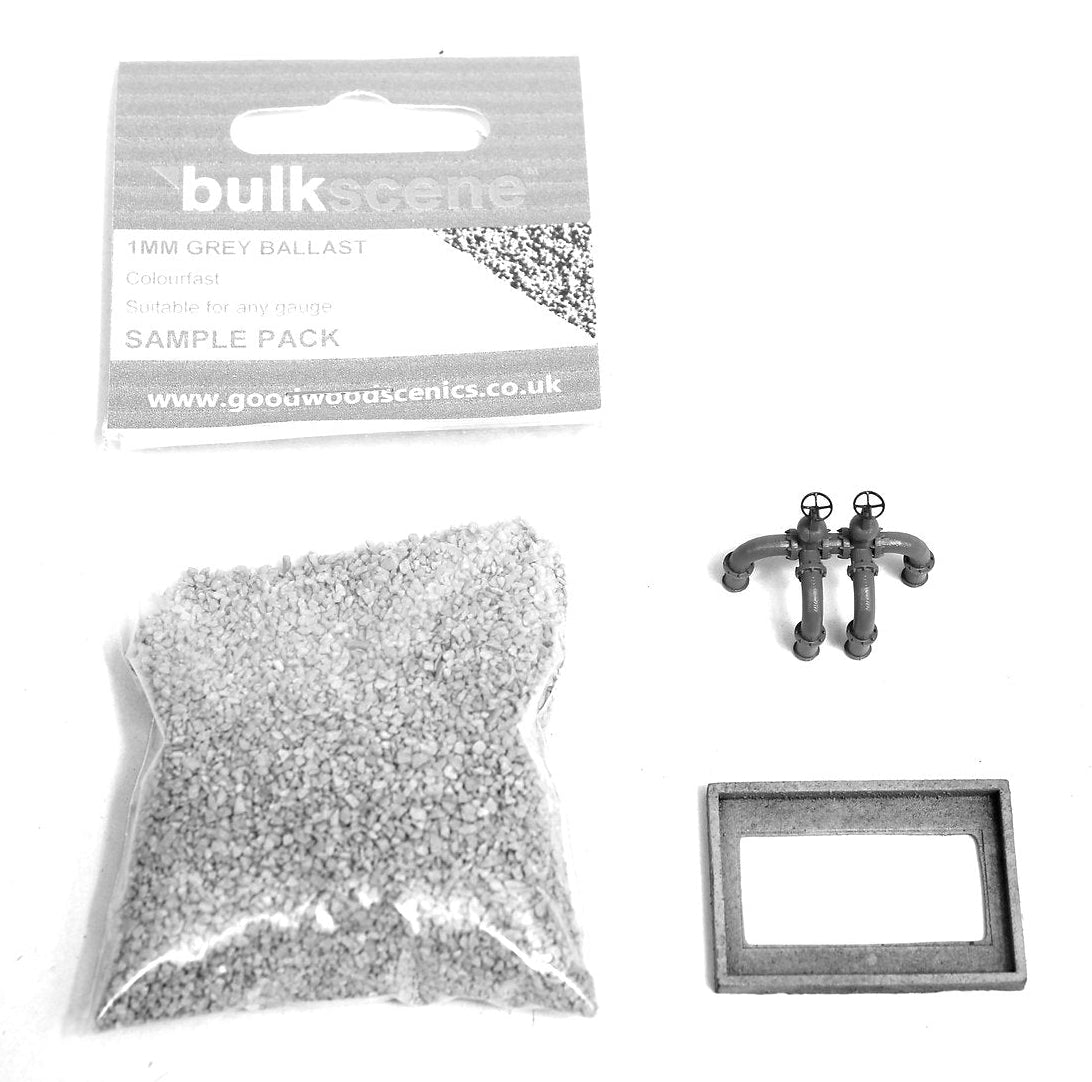 BS5119 Water Taps Pipework Above Ground Pair - UNPAINTED