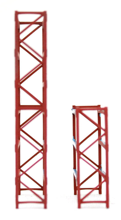 Pallet Racking Warehouse Stores - RED BLUE - 1:76 OO Gauge