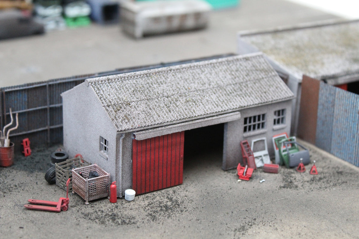 BS8031 Concrete Workshop Building Garage Peaked Roof - UNPAINTED