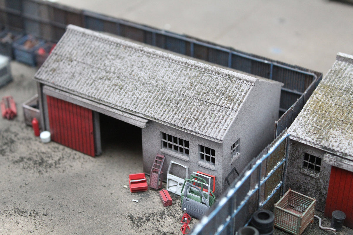 BS8031 Concrete Workshop Building Garage Peaked Roof - UNPAINTED