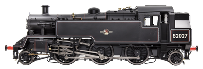 British Railways Standard 3MT 2-6-2T Lined Black Late Crest 82027 - Steam Tank Locomotive - DCC Sound