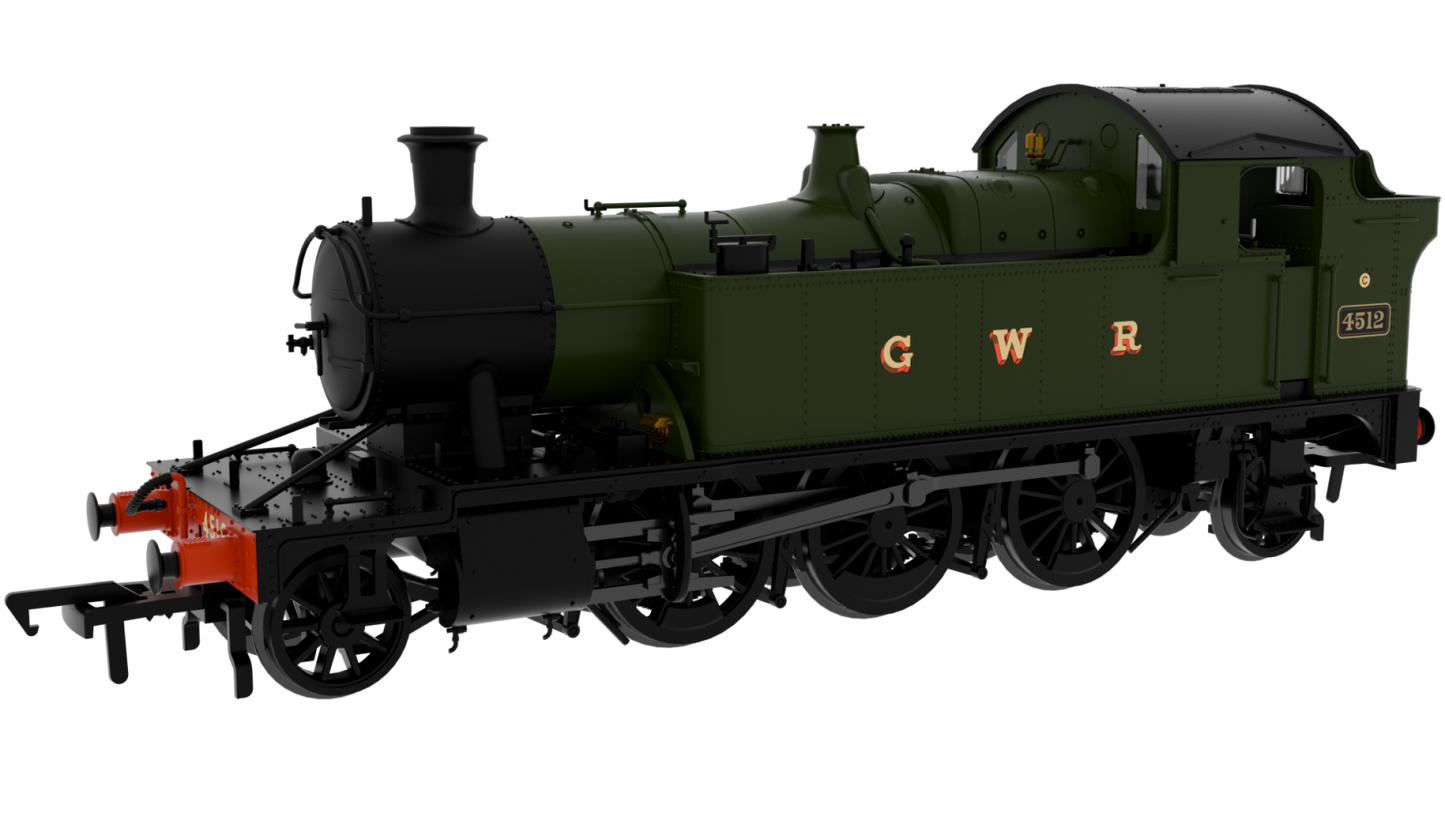 951105 GWR 45xx No.4512 G W R Wartime Green Steam Locomotive
