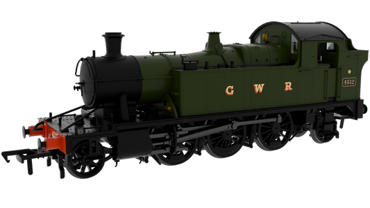951605 GWR 45xx No.4512 G W R Wartime Green Steam Locomotive - DCC Sound