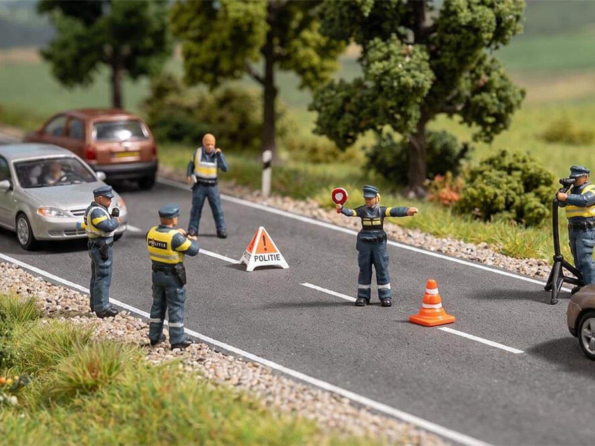 151714 Dutch Traffic Police (6) Figure Set