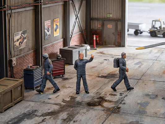 151738 German Federal Police Pilots (4) Figure Set
