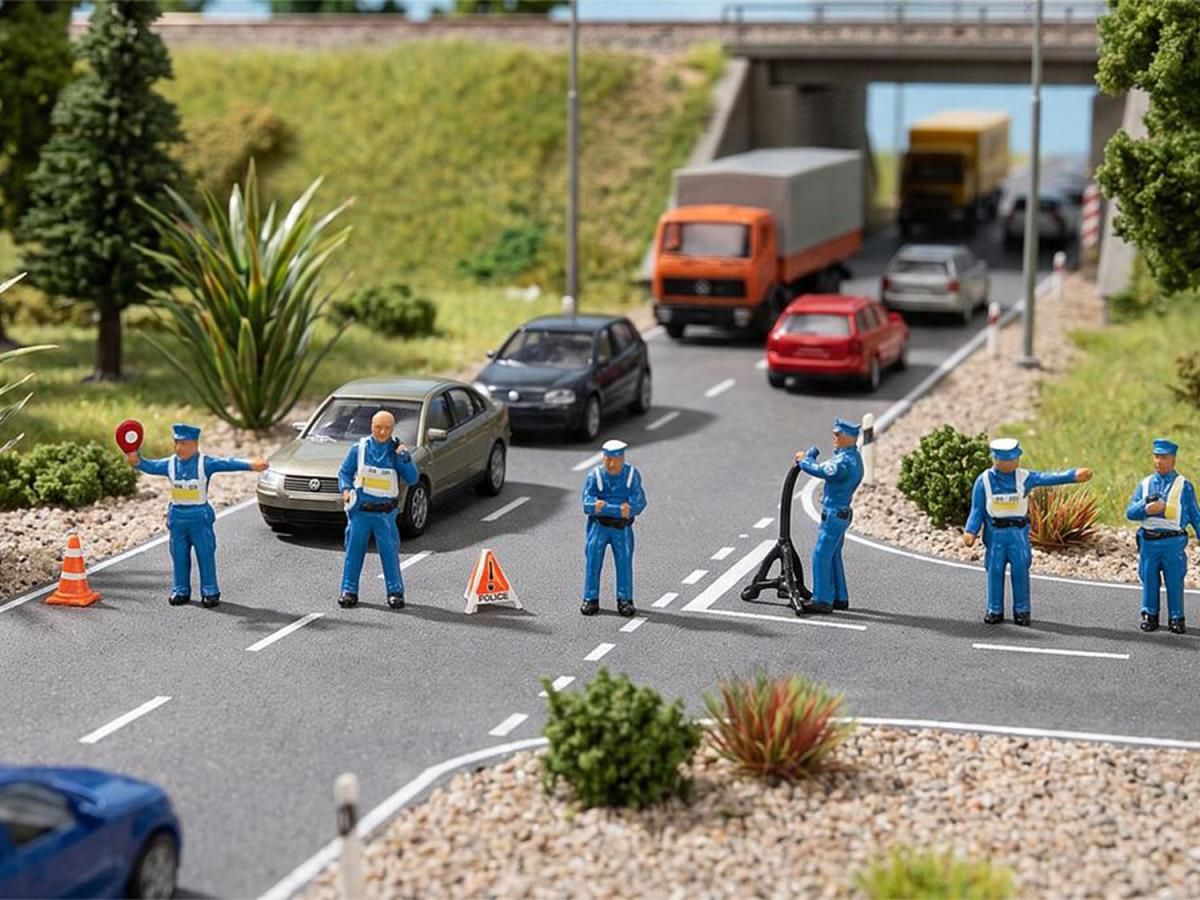 155620 German Traffic Police (6) Figure Set