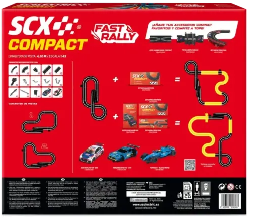SCXE10583 Compact 1:43 Fast Rally 4.2m Race Set