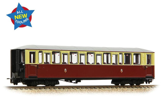 Ffestiniog Railway 'Tin Car' Saloon Third No. 120 FR Crimson & Cream