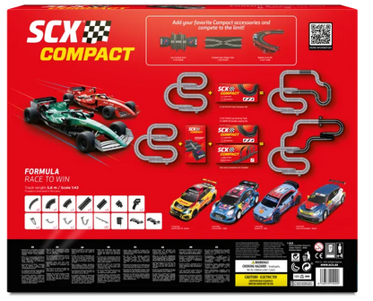 SCXC10510 Compact 1:43 Formula Race to Win 5.6m Race Set