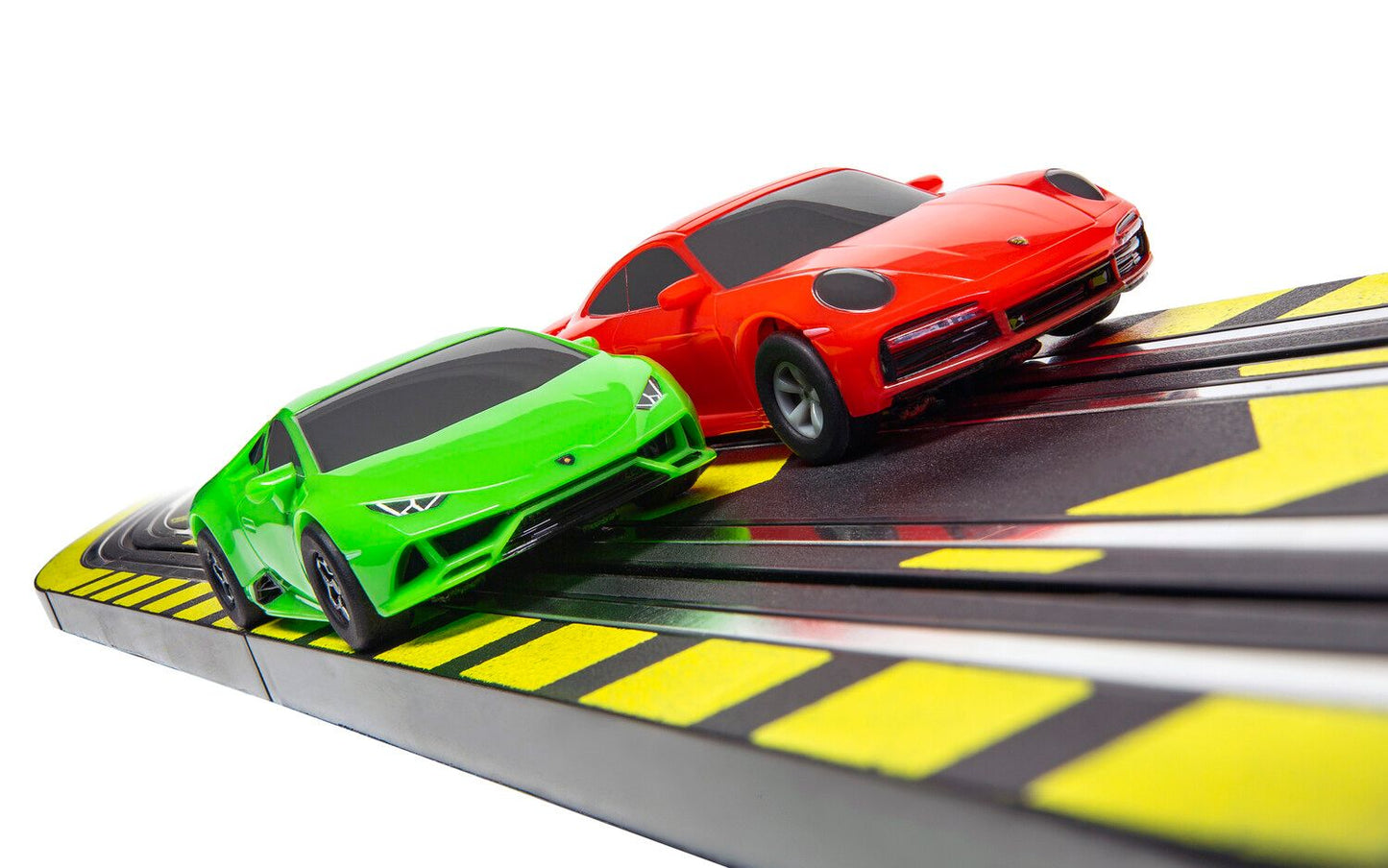 Micro Scalextric Super Speed Race Set - Lamborghini vs Porsche - Battery Powered Set