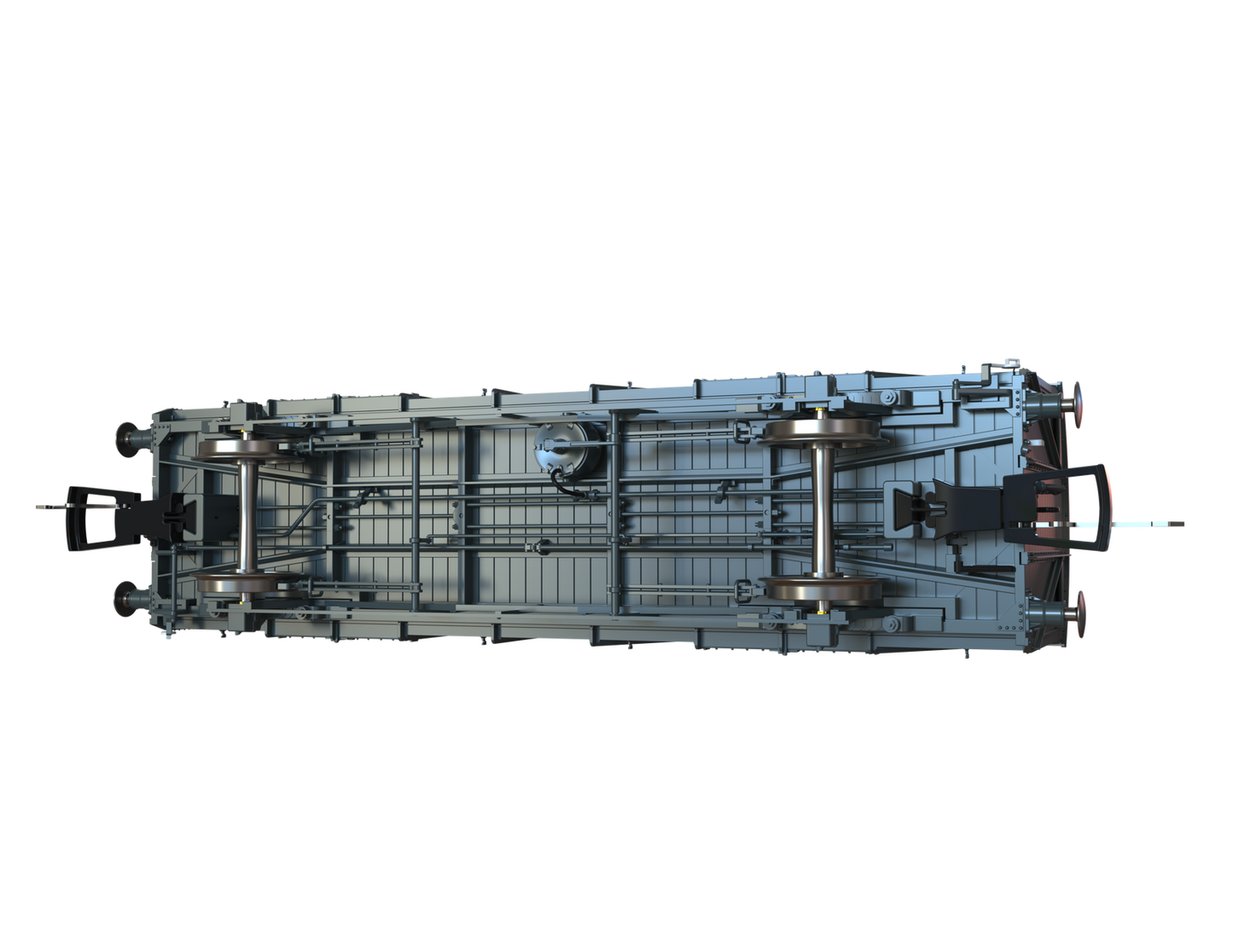 C3066 GWR Blue/Grey White Roof 'Fishguard' Pres. Mink G Van 112843