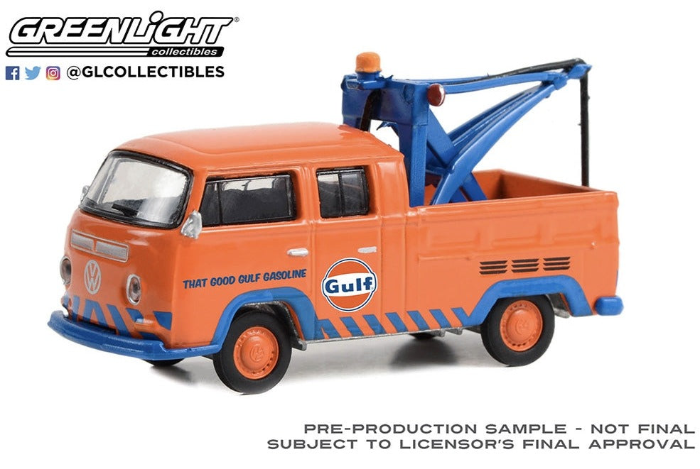 1970 VW Double Cab Pickup with Drop Tow Hook - Gulf Oil