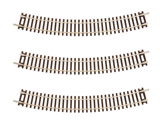 TT:120 Gauge Sectional Curved Track R1 321mm 30 Degree x3