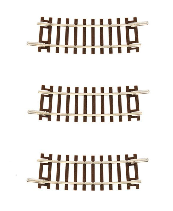 TT:120 Gauge Sectional Curved Track R2 365mm 10 Degree x3