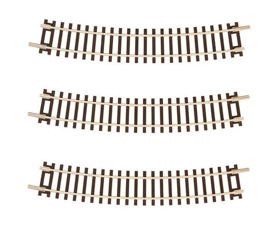 TT:120 Gauge Sectional Curved Track R2 365mm 20 Degree x3