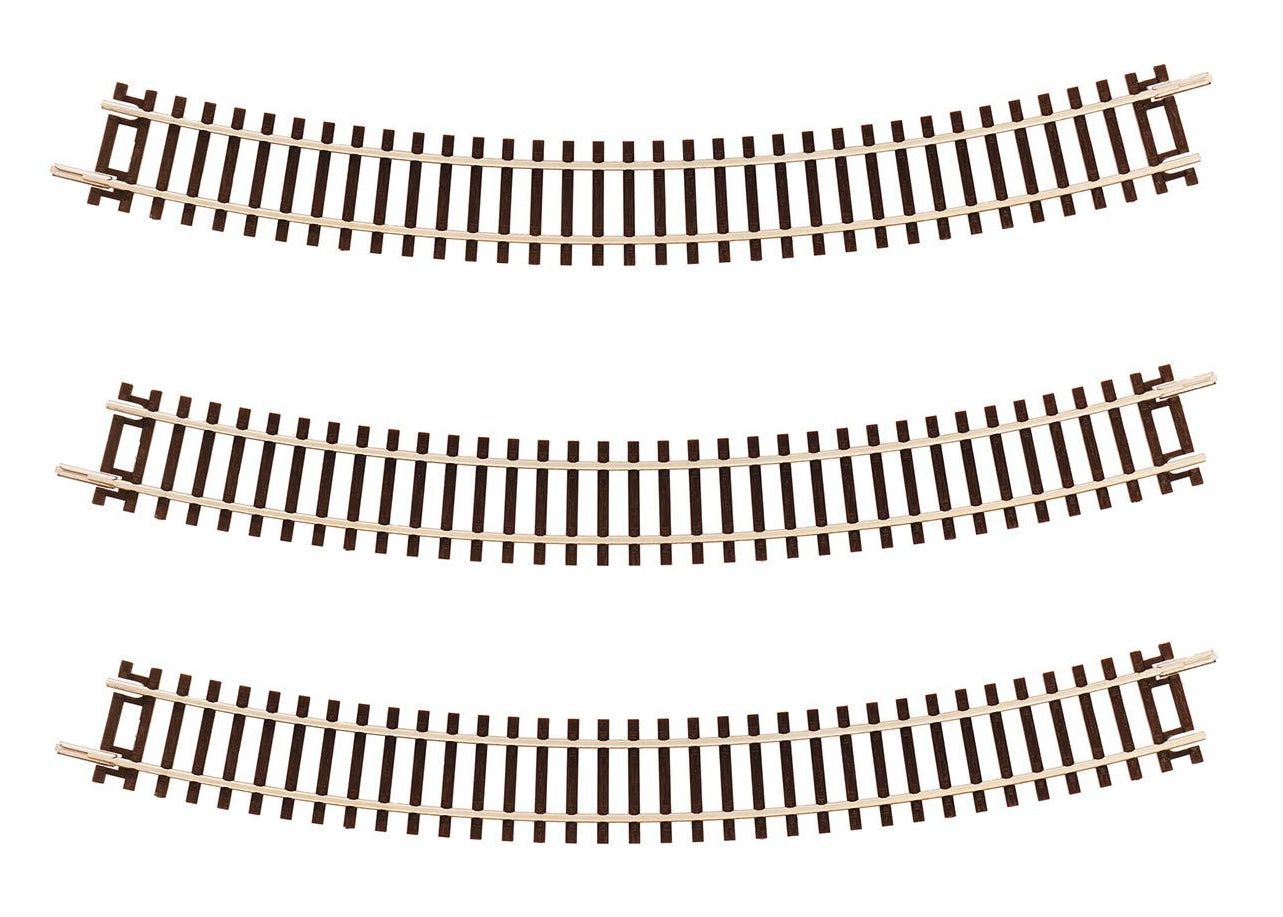 TT:120 Gauge Sectional Curved Track R2 365mm 30 Degree x3