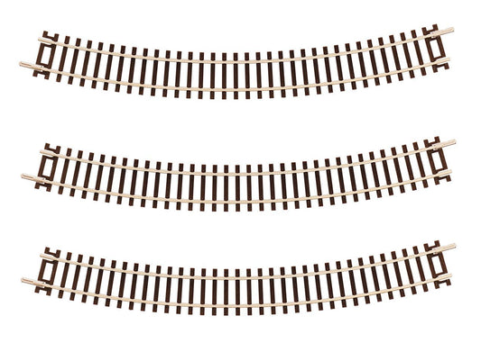 TT:120 Gauge Sectional Curved Track R2 365mm 30 Degree x3