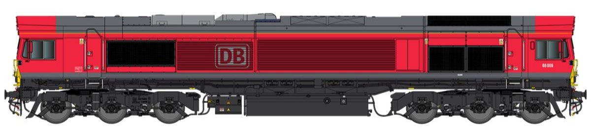 Class 66 009 DB Cargo Red Diesel Locomotive