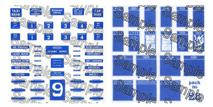 LNER/ER Themed Signage Set