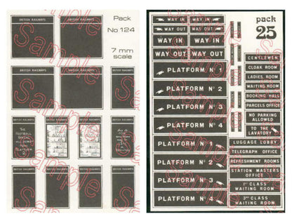 Station & Carriage Prints Signage Set