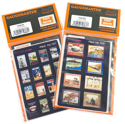 Historic Travel Posters Signage Set