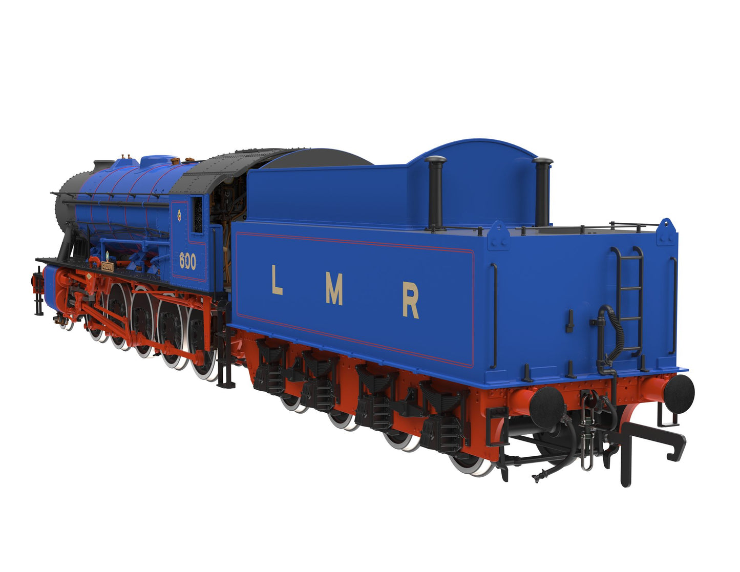 WD Austerity 2-10-0 'Gordon' Longmoor Military Railway Blue No.600 Steam Locomotive - DCC Sound