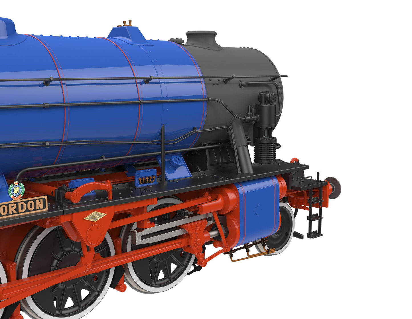 WD Austerity 2-10-0 'Gordon' Longmoor Military Railway Blue No.600 Steam Locomotive - DCC Sound