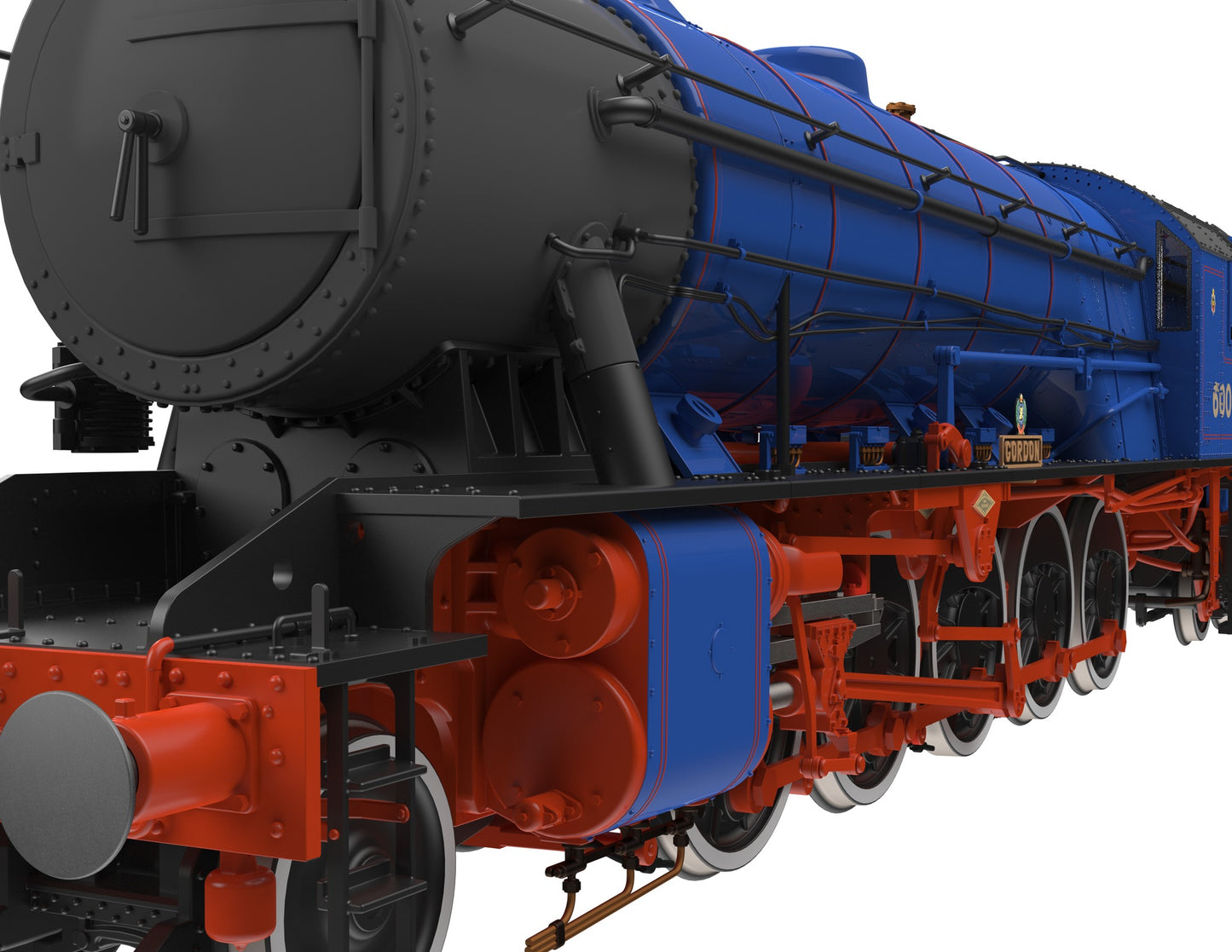 WD Austerity 2-10-0 'Gordon' Longmoor Military Railway Blue No.600 Steam Locomotive - DCC Sound