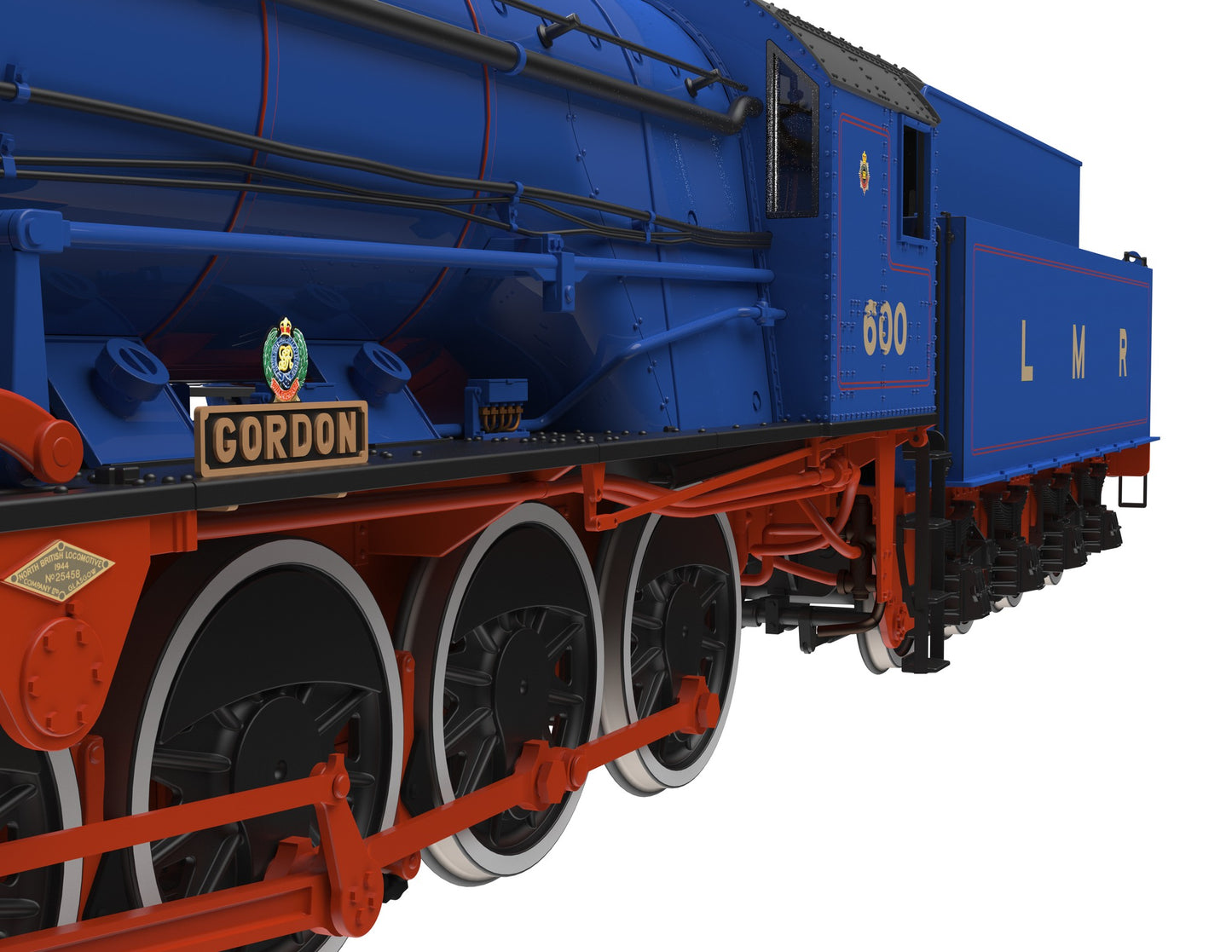 WD Austerity 2-10-0 'Gordon' Longmoor Military Railway Blue No.600 Steam Locomotive - DCC Sound