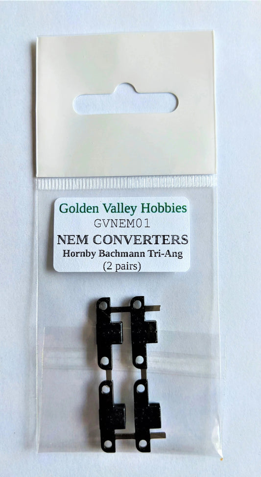 Conversion NEM pockets for Bachmann, Hornby, Tri-Ang (2 pairs)