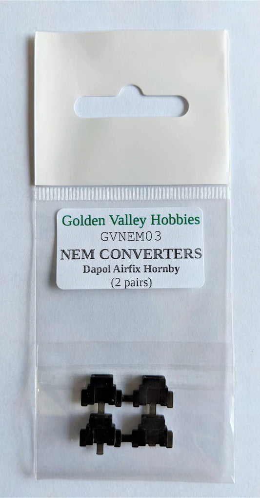 Conversion NEM pockets for Hornby, Dapol and Airfix (2 pairs)