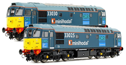 Class 33/0 V3 (33025 + 33030) DRS Minimodal Locomotive Twin Pack