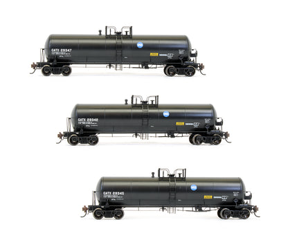 Pre-Owned Genesis GATX / Black (Service Driven) GATC 20K Tank Car - 3 Pack