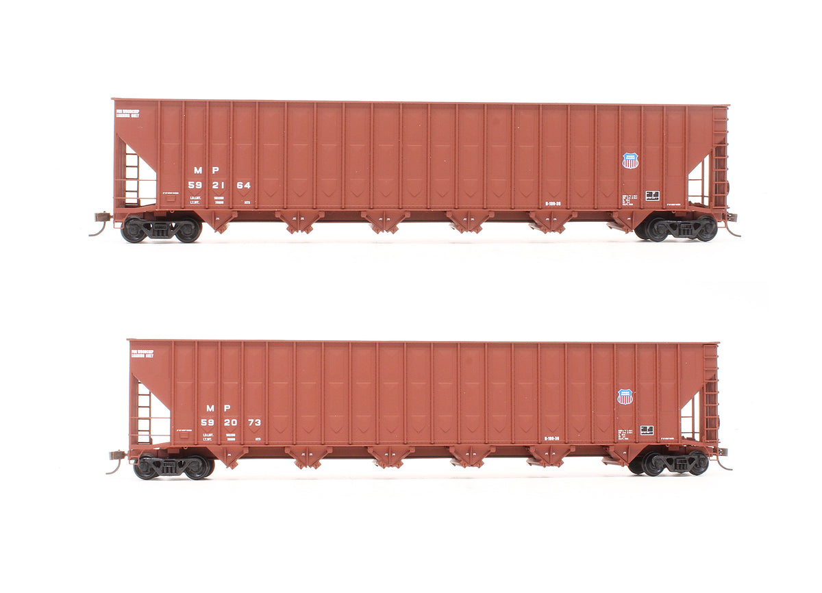 Pre-Owned 932-25684 Greenville 7,000 Cubic Foot Wood Chip Hoppers Union Pacific - 2 Pack
