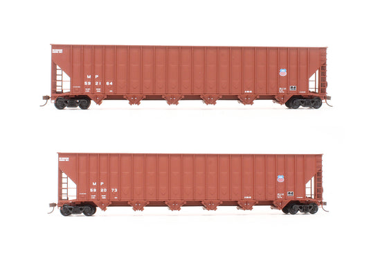 Pre-Owned 932-25684 Greenville 7,000 Cubic Foot Wood Chip Hoppers Union Pacific - 2 Pack